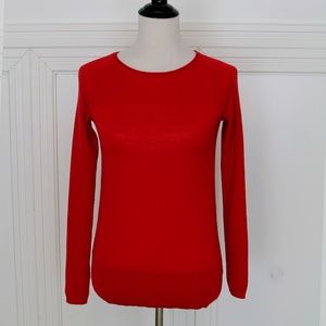 light weight red sweater